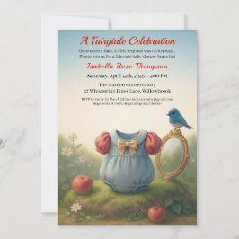Invitación Enchanted Woodland Princess Baby Shower Fairytale 