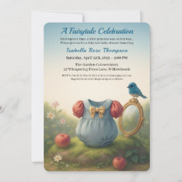 Invitación Enchanted Woodland Princess Baby Shower Fairytale 
