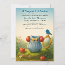 Invitación Enchanted Woodland Princess Baby Shower Fairytale 