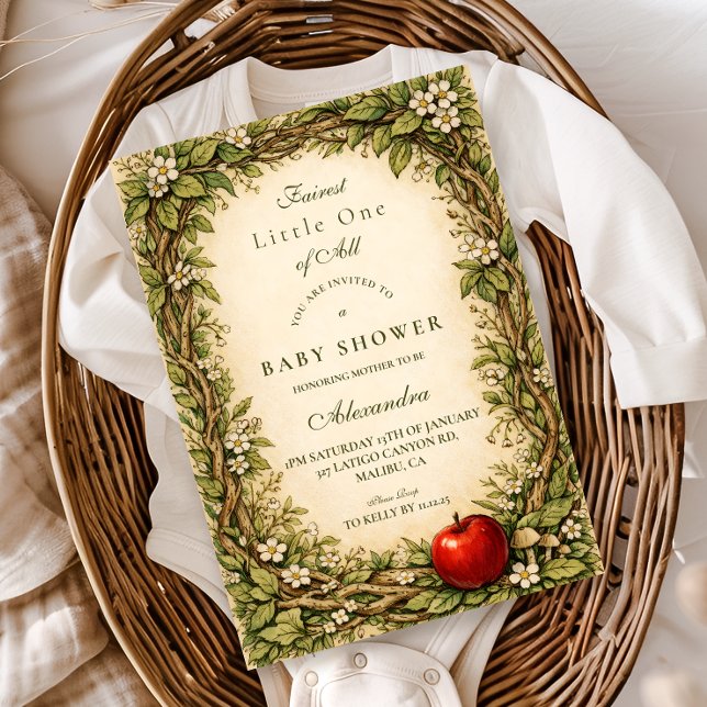 Invitación Enchanted Woodland Storybook Baby Shower (Subido por el creador)