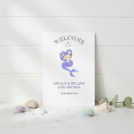 Invitación Enchanting Purple Mermaid Baby Shower Invitation
