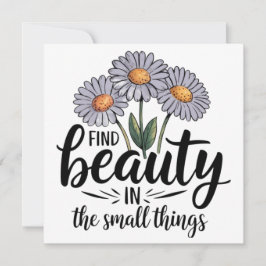 Invitación Encontrar belleza en las cosas pequeñas