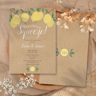 Invitación Encontraron su ducha de parejas Main Squeeze Lemon