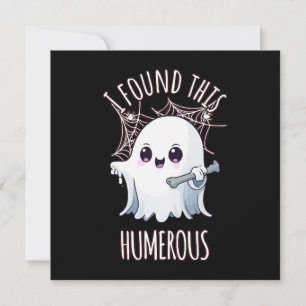 Invitación Encontré divertido este húmero de Halloween Fantas