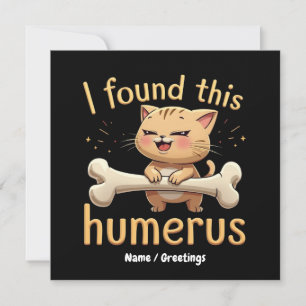 Invitación Encontré este húmero Un cuento divertido de huesos