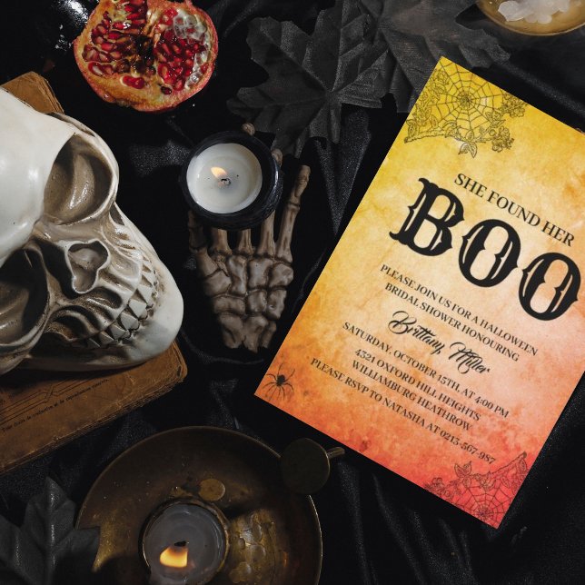 Invitación Encontró a su Naranja de Boo Halloween Bridal Show (Subido por el creador)