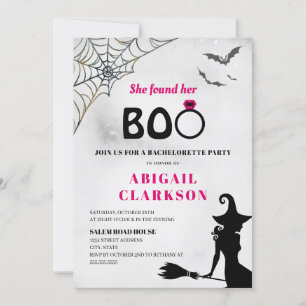 Invitación Encontró Su Boo Halloween Bachelorette Party