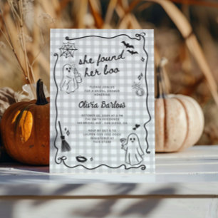 Invitación Encontró Su Boo Quirky Halloween Bridal Shower