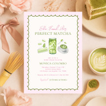 Encontró Su Ducha Bridal Con El Tema Matcha Perfec