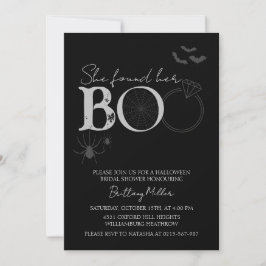 Invitación Encontró Su Ducha De Boo Halloween Bridal