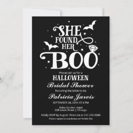 Invitación Encontró Su Ducha De Boo Halloween Bridal
