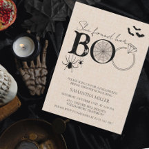 Encontró Su Ducha De Boo Halloween Bridal