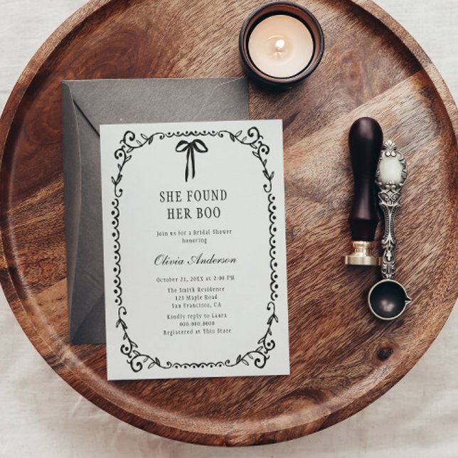 Invitación Encontró Su Ducha De Boo Halloween Bridal (Subido por el creador)
