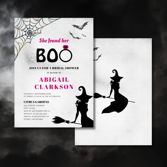 Invitación Encontró Su Ducha De Boo Halloween Bridal (Subido por el creador)