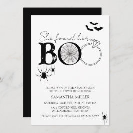 Invitación Encontró Su Ducha De Boo Halloween Bridal