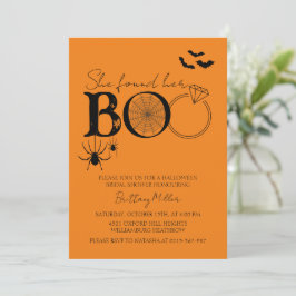 Invitación Encontró Su Ducha De Boo Halloween Bridal
