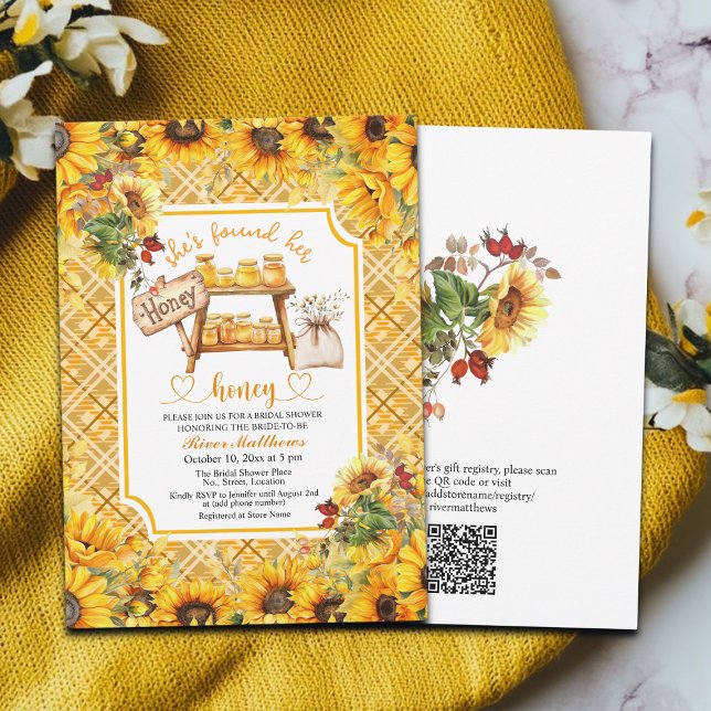 Invitación Encontró Su Ducha De Novias Con El Código QR De Su (Subido por el creador)