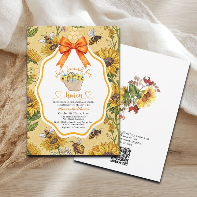 Invitación Encontró Su Ducha De Novias Con El Código QR De Su (Subido por el creador)
