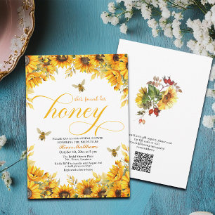 Invitación Encontró Su Ducha De Novias Con El Código QR De Su