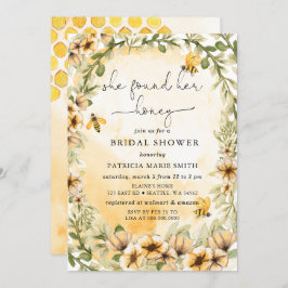 Invitación Encontró Su Ducha De Novias De Abeja De Abeja De L