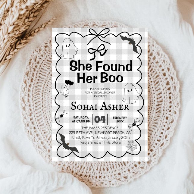 Invitación Encontró Su Ducha De Novias De Boo (Subido por el creador)