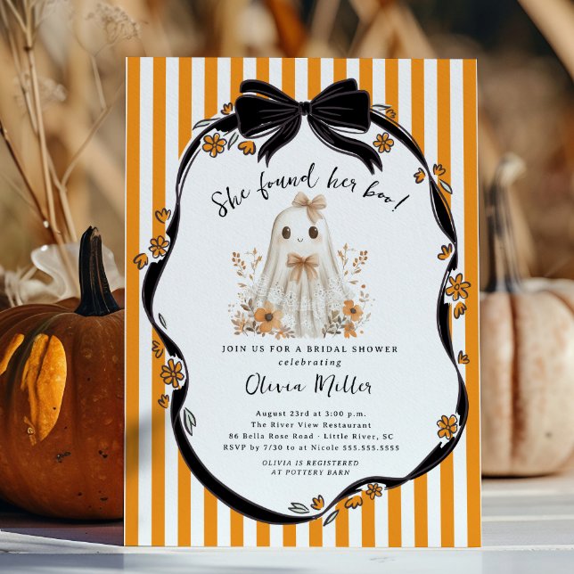 Invitación Encontró Su Ducha De Novias De Boo (Subido por el creador)