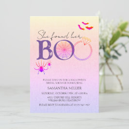 Invitación Encontró Su Ducha De Novias De Boo Pastel Hallowee