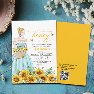 Invitación Encontró Su Ducha De Novias De Código QR De Cariño
