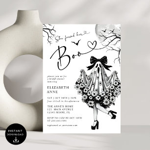 Invitación Encontró Su Ducha De Novias Florales De Boo