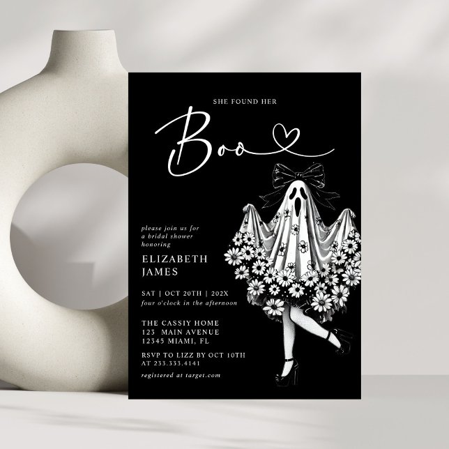 Invitación Encontró Su Ducha De Novias Florales De Boo (Subido por el creador)