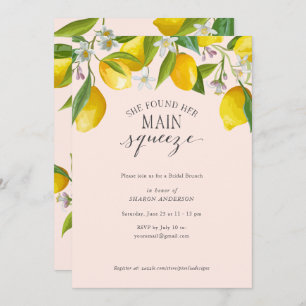 Invitación Encontró su exprimido principal, Lemon Bridal Brun