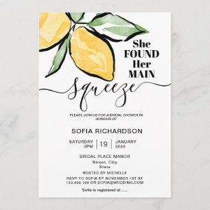 Invitación Encontró su limón compso BOHO SUMMER