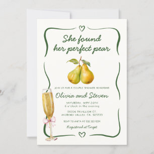 Invitación Encontró Su Perfecta Ducha De Novias Pear