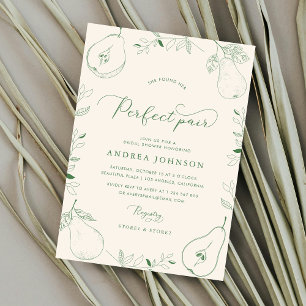 Invitación Encontró Su Perfecta Ducha De Novias Pear