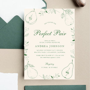Invitación Encontró Su Perfecta Ducha De Novias Pear