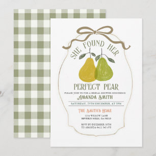 Invitación Encontró Su Perfecta Ducha De Novias Pear