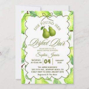 Invitación Encontró Su Perfecto Oso Elegante Ducha Bridal