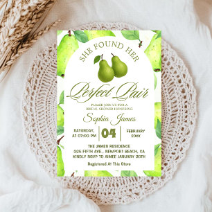 Invitación Encontró Su Perfecto Oso Elegante Ducha Bridal