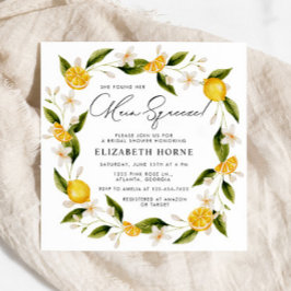 Invitación Encontró Su Principal Ducha De Brigada De Citrus D