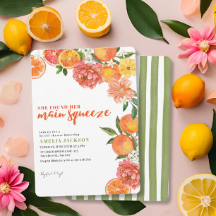 Invitación Encontró Su Principal Ducha De Brigada De Citrus D