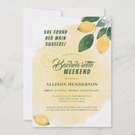 Invitación Encontró Su Principal Squeeze Bachelorette Weekend