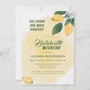 Invitación Encontró Su Principal Squeeze Bachelorette Weekend