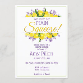 Invitación Encontró Su Principal Squeeze - Ducha De Novias