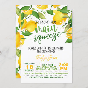 Invitación Encontró Su Principal Squeeze - Ducha De Novias