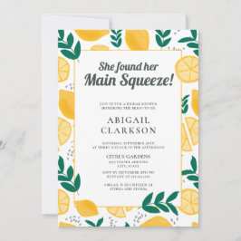 Invitación Encontró Su Principal Squeeze Lemons Bridal Shower