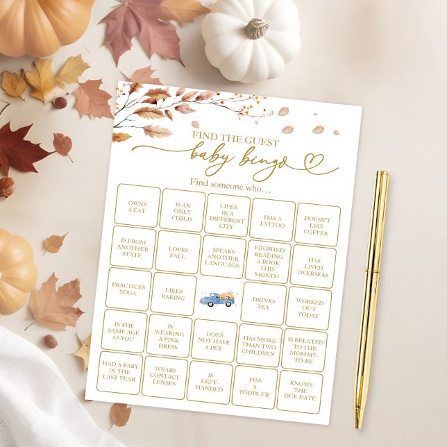 Invitación Encuentra El Juego de Bingo de Bebé Invitado (Subido por el creador)
