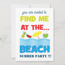 Encuentrame En La Fiesta De Verano En La Playa