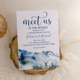 Invitación Encuentranos En El Bosque De La Selva Boda Al Aire