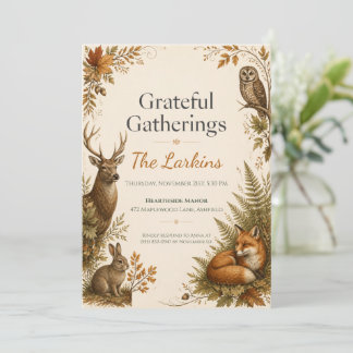Invitación Encuentro de Acción de Gracias en el Bosque