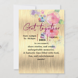 Invitación Encuentro floral atemporal